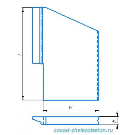 Блок откосной стенки СТ273.3.5-М(пл)